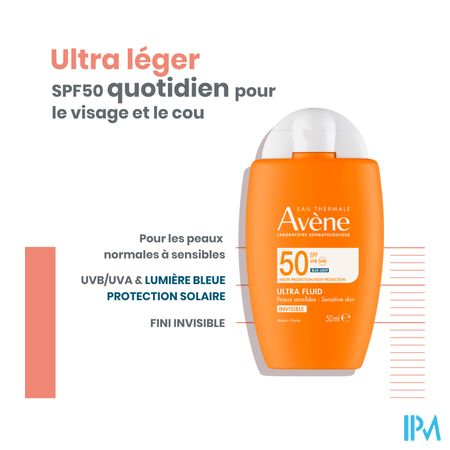 Avene Zon Spf50 Ultra Fluid Invisible 50ml 7