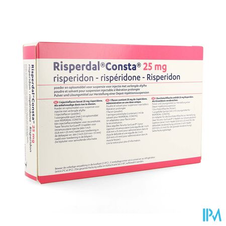 Risperdal Consta 25,0mg Fl Im 1x25,0mg/2ml+solv