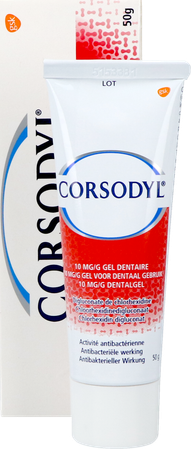 Corsodyl 10mg/g Tandgel Tube 50g 7