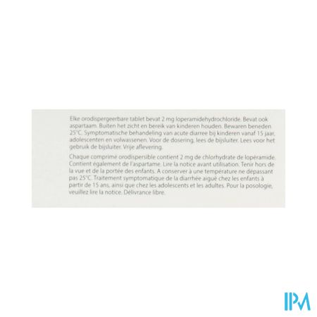 Loperamide Ab 2mg Orodisp. Tabl 20 1