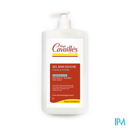 Roge Cavailles Gel Surgr.bain Dche Fl.coton 750ml 2