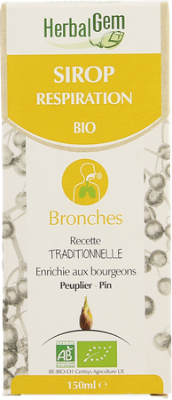 Herbalgem Sirop Respiration Bio Enf-adulte 150ml 2