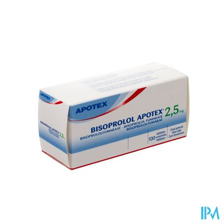 Bisoprolol Apotex 2,5mg Tabl 100