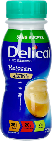 Delical Melkdrank Z/suiker Vanille 4x200ml 6
