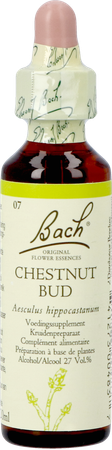 Bach Flower Remedie 07 Chestnut Bud 20ml 2