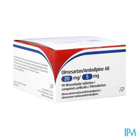 Olmesartan Amlodipine Ab 20/ 5mg Filmomh Tabl 98