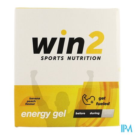 Win2 Energy Gel Banaan Perzik 18x40g 1