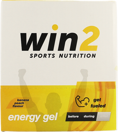 Win2 Energy Gel Banane Peche 18x40g 1