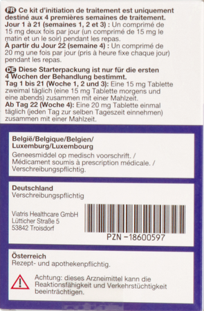 Rivaroxaban Viatris 15mg Tabl 42 + 20mg Tabl 7 3