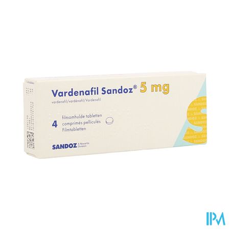 Vardenafil Sandoz 5mg Comp Pell 4 X 5mg