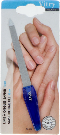 Nagelvijl Inox Medium Blauw 13cm 3