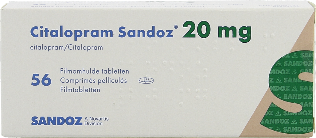 Citalopram Sandoz 20mg Tabl 56 X 20mg New Sandoz 2