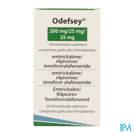 Odefsey 200mg/ 25mg/ 25mg Comp Pell Fl 30 2