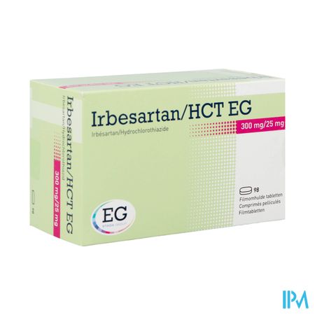 Irbesartan Hct EG 300 Mg/25 Mg Filmomh Tabl 98