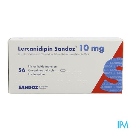Lercanidipin Sandoz 10mg Comp 56 X 10mg 2