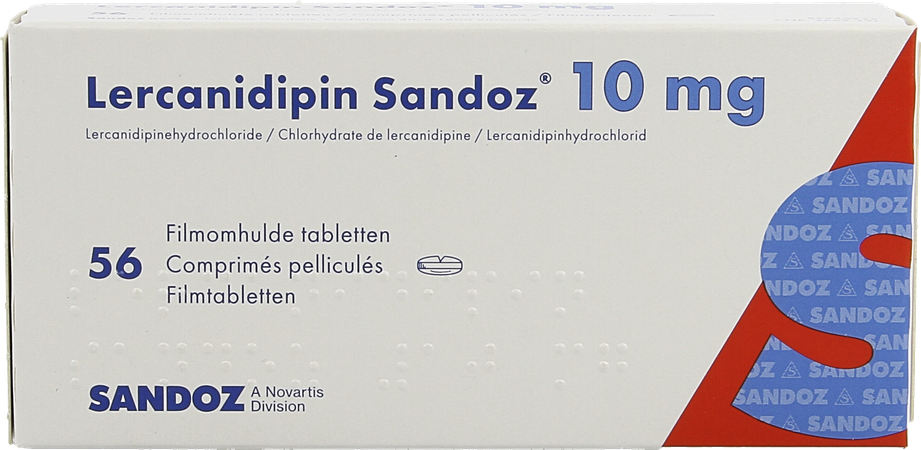 Lercanidipin Sandoz 10mg Comp 56 X 10mg 2
