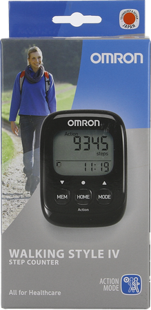 Omron Walking Style Iv Elekt. Stappenteller Zwart 1