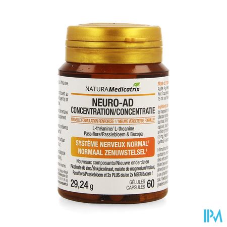 Neuro-ad Concentration Pot Caps 60 2