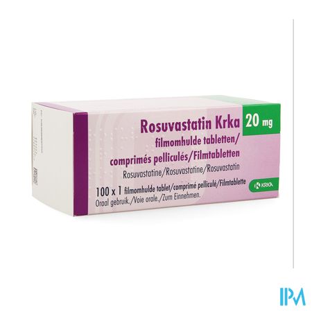 Rosuvastatin Hcs 20mg Comp Pell 100 X 20mg