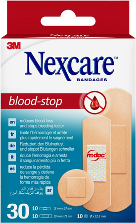 Nexcare 3m Bloodstop Assorted 30 N1730as 4