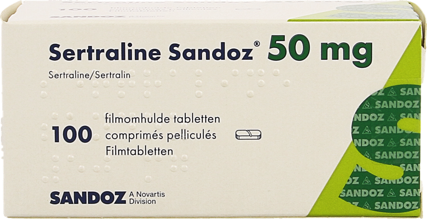 Sertraline Sandoz Comp 100 X 50mg 4