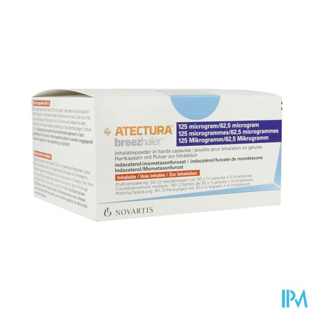 Atectura Breezhaler 125/ 62,5mcg Pdr Inhal Caps 90