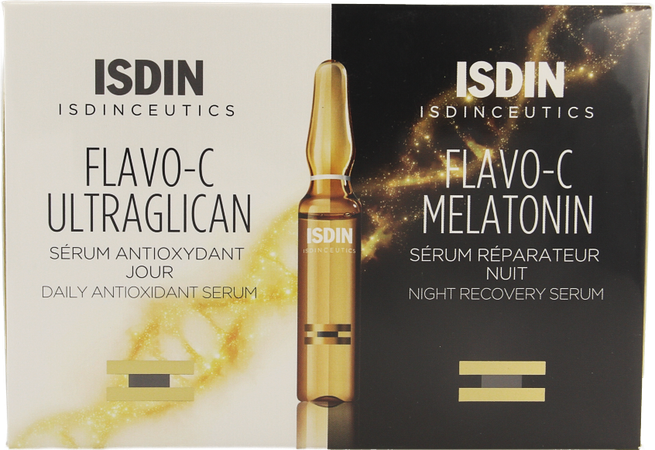 Isdinceutics Flavo-c Melat.+ultraglican Amp 10+10 4