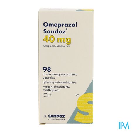 Omeprazol Sandoz Caps Enter 98 X 40mg 5
