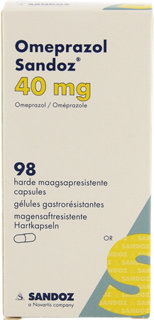 Omeprazol Sandoz Caps Enter 98 X 40mg 5