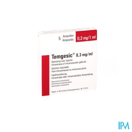 Temgesic Amp 5 X 0,3mg/ml