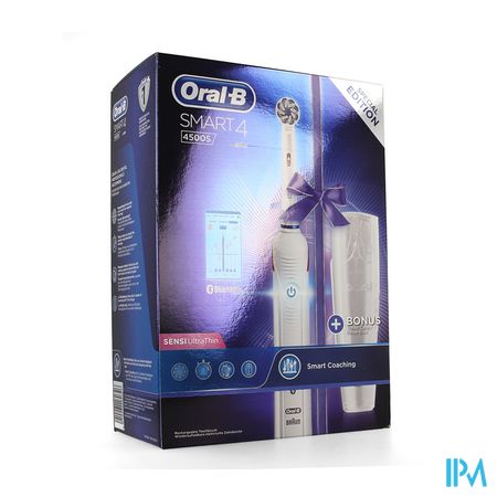 Oral-b Smart 4500s Sens. Tb Elec. Zwart+travelcase