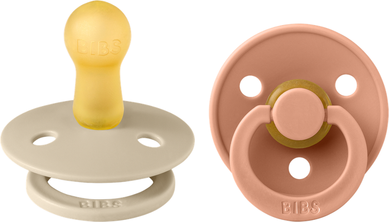 Bibs 2 Fopspeen Duo Vanilla Peach 2