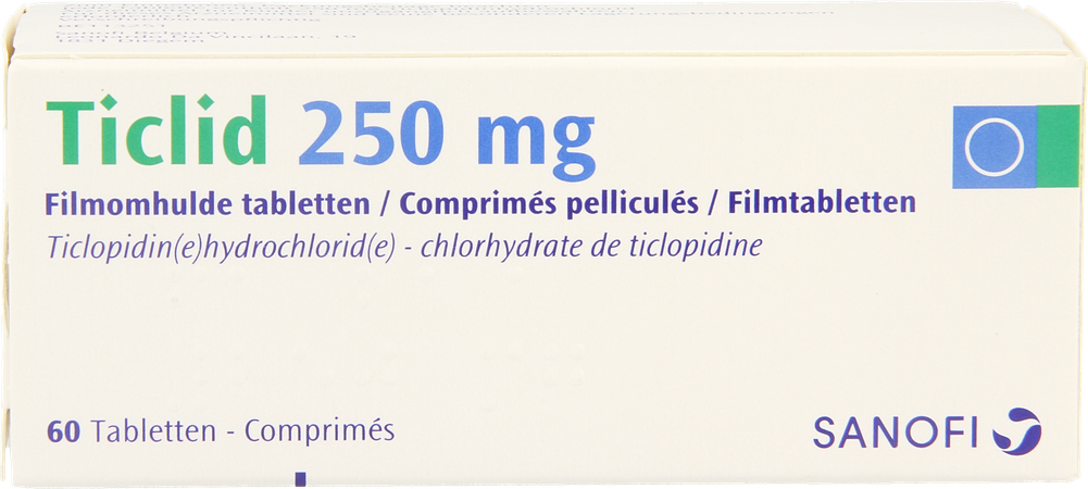 Ticlid Drag 60 X 250mg 1