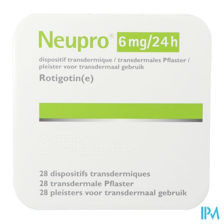 Neupro 6mg/24u transderm. pleister (28) 3