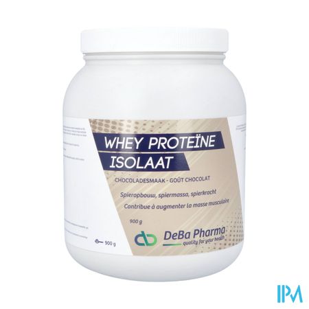 Whey Proteine Isolaat Chocolat 900g Deba 1