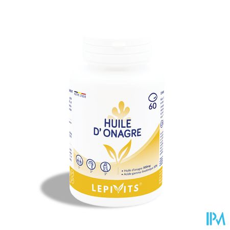 Lepivits Teunisbloemolie 500mg 10% Gla Caps 60