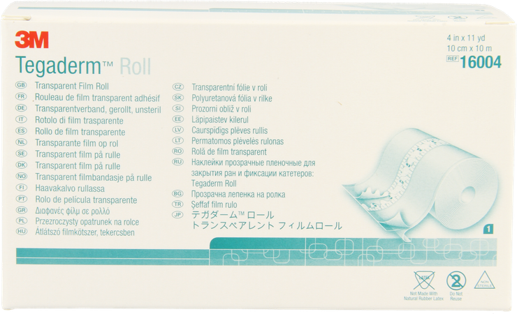 Tegaderm Roll 3m Film Transp. 10cmx10m 1 16004 4