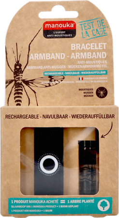 Manouka Armband A/muggen Uni Zwart 1