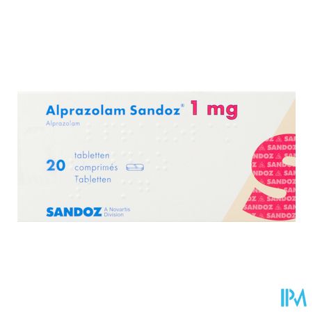 Alprazolam Sandoz 1,00mg Comp 20 X 1,00mg 1