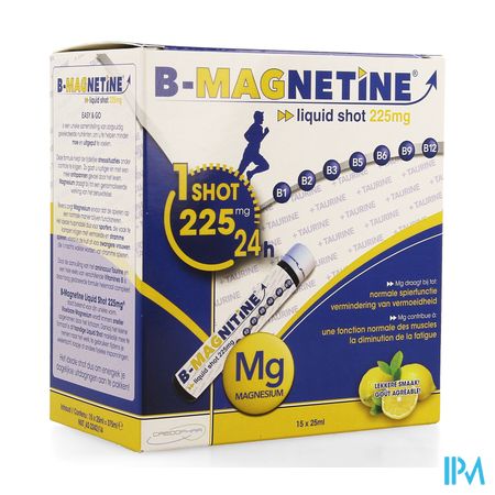 B-magnetine Liquid Shot 225mg 15x25ml Credophar