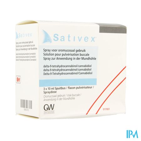 Sativex oromucos. spray opl. spuitbus 3 x 10 ml