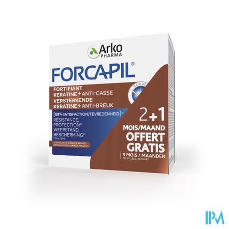 Forcapil Keratine+ Lot Caps 180 6