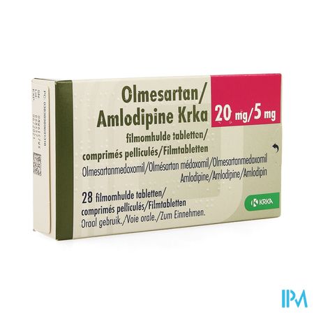 Olmesartan Amlodipine Krka 20/ 5mg Filmomh Tabl 28