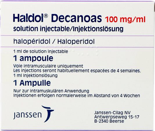 Haldol Decanoas Amp 1 X 1ml 100mg/ml 4