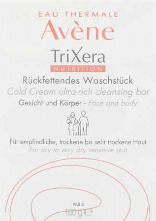 Avene Trixera Nutrition Reinig. Blok Duo 2x100g 3