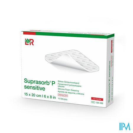 Suprasorb P Sensitive Non Border 15x20cm 10 139456