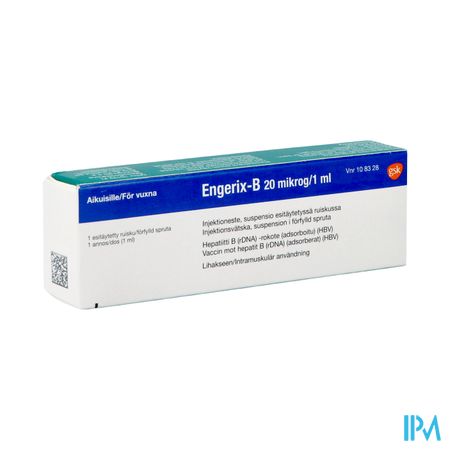 Engerix B 20 Ser Im 1ml