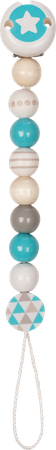 Heimess Attache Sucette Bois Etoile Bleu