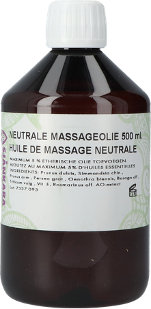 Sjankara Massageolie Neutraal 500ml 1