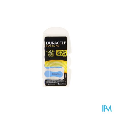 Duracell Easytab Pile Auditive Da675 6 Bleu